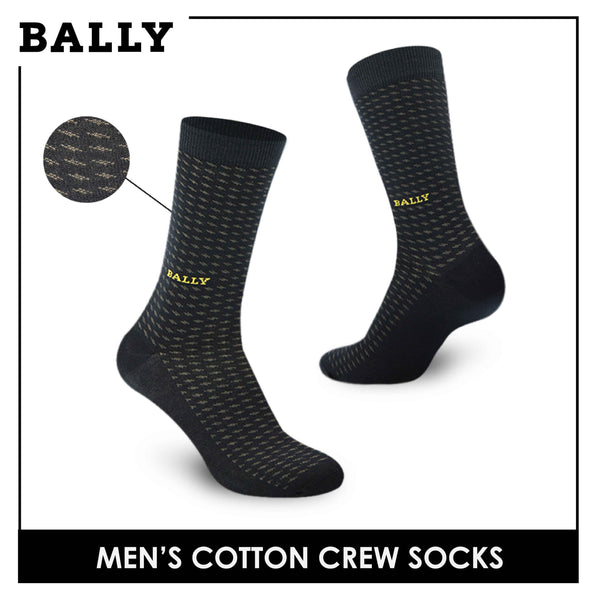 Bally Men's Premium Cotton Lite Casual Dress Crew Socks 1 pair YMC1104