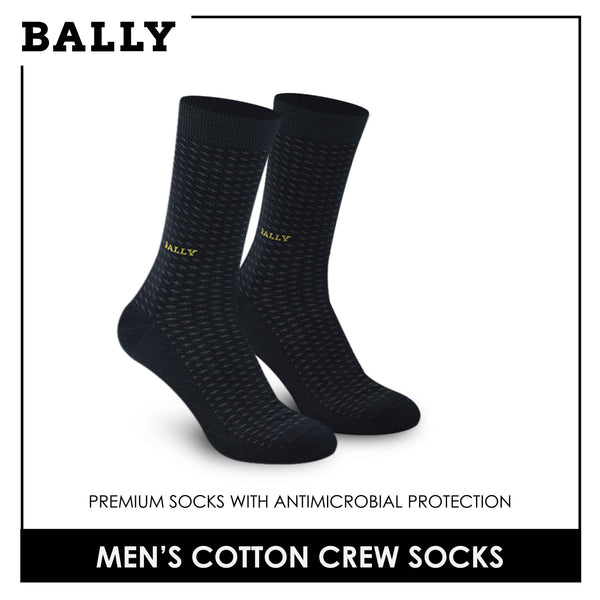 Bally Men's Premium Cotton Lite Casual Dress Crew Socks 1 pair YMC1104