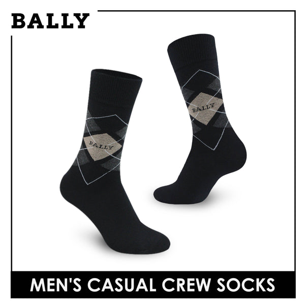 Bally Men's Premium Cotton Lite Casual Dress Crew Socks 1 pair YMC3401