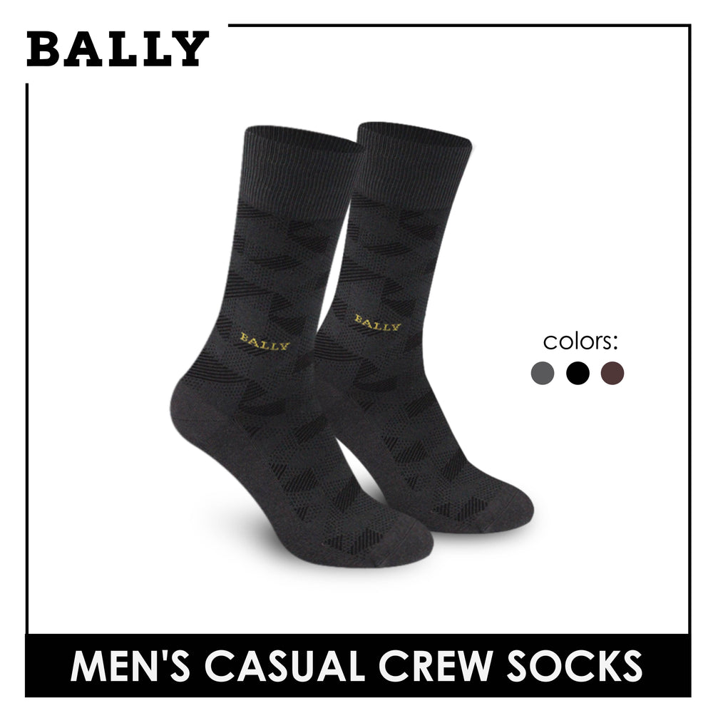 Bally Men's Premium Mercerized Light Performance Dress Crew Socks 1 pair YMM3101
