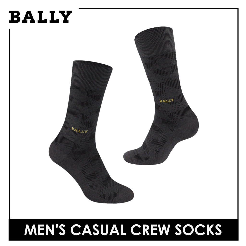 Bally Men's Premium Mercerized Light Performance Dress Crew Socks 1 pair YMM3101