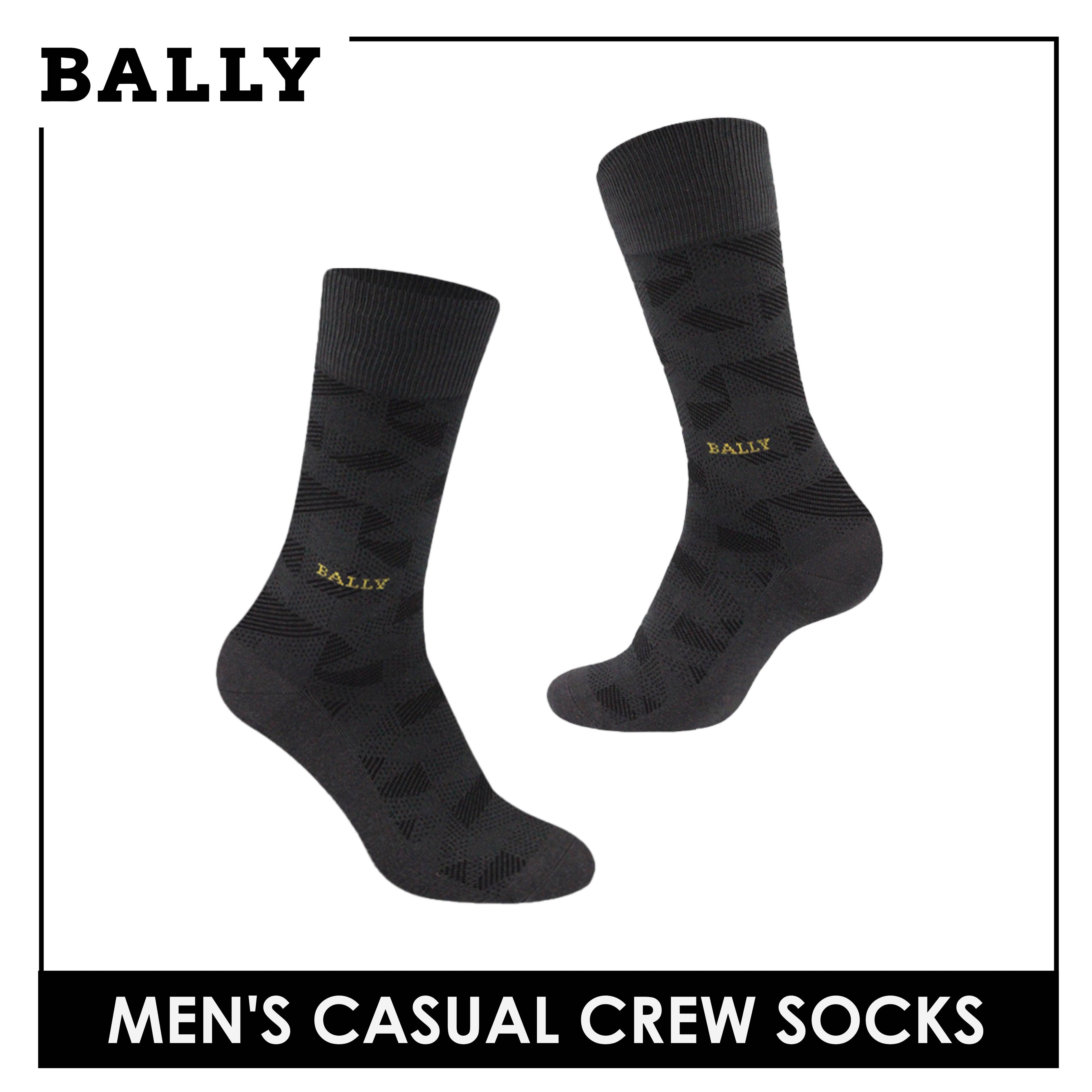 Bally Men's Premium Mercerized Light Performance Dress Crew Socks 1 pair YMM3101