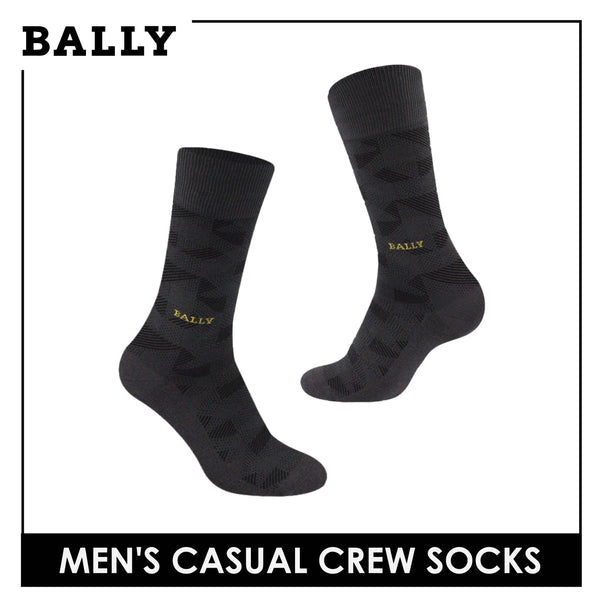 Bally Men's Premium Mercerized Lite Casual Dress Crew Socks 1 pair YMM3101