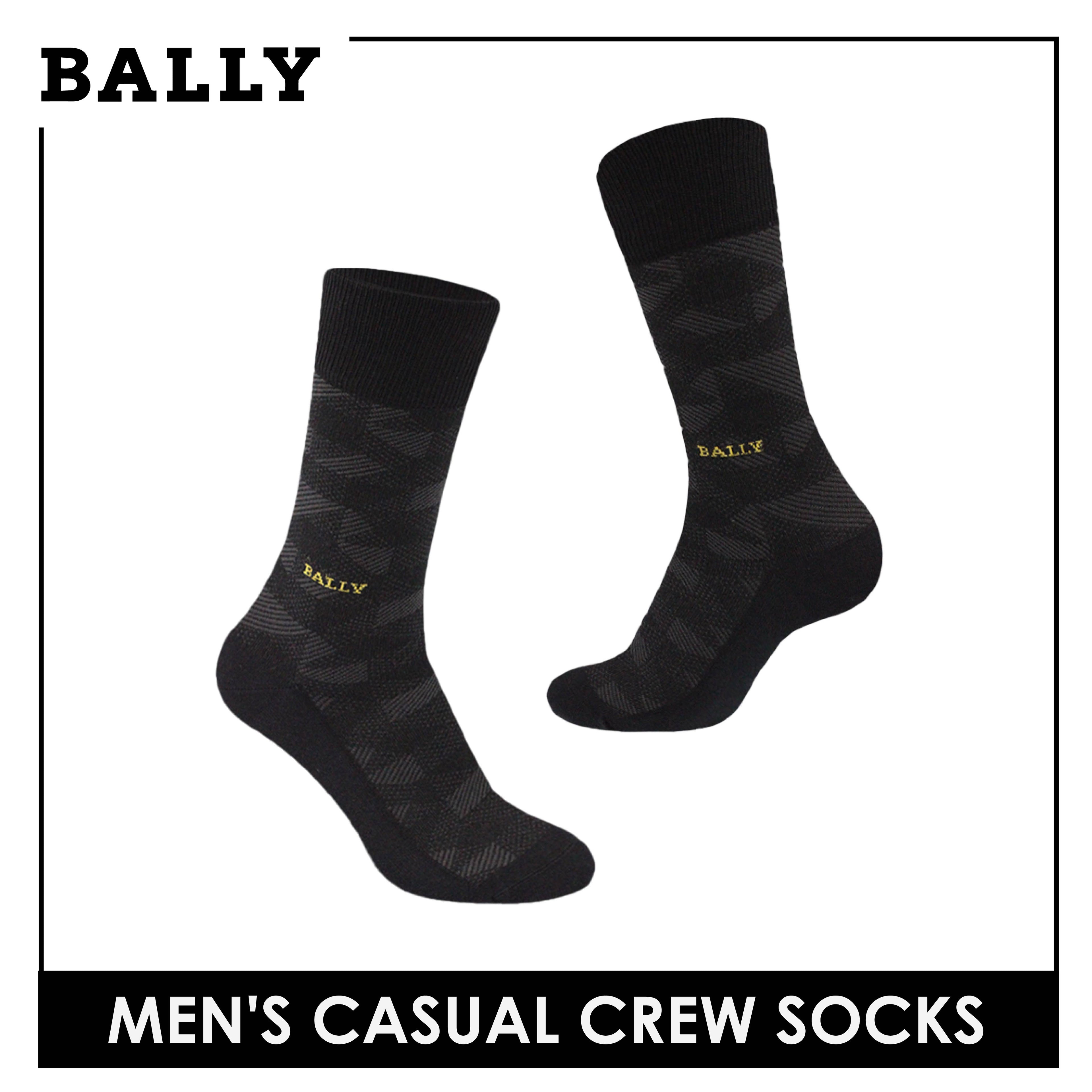 Bally Men's Premium Mercerized Light Performance Dress Crew Socks 1 pair YMM3101