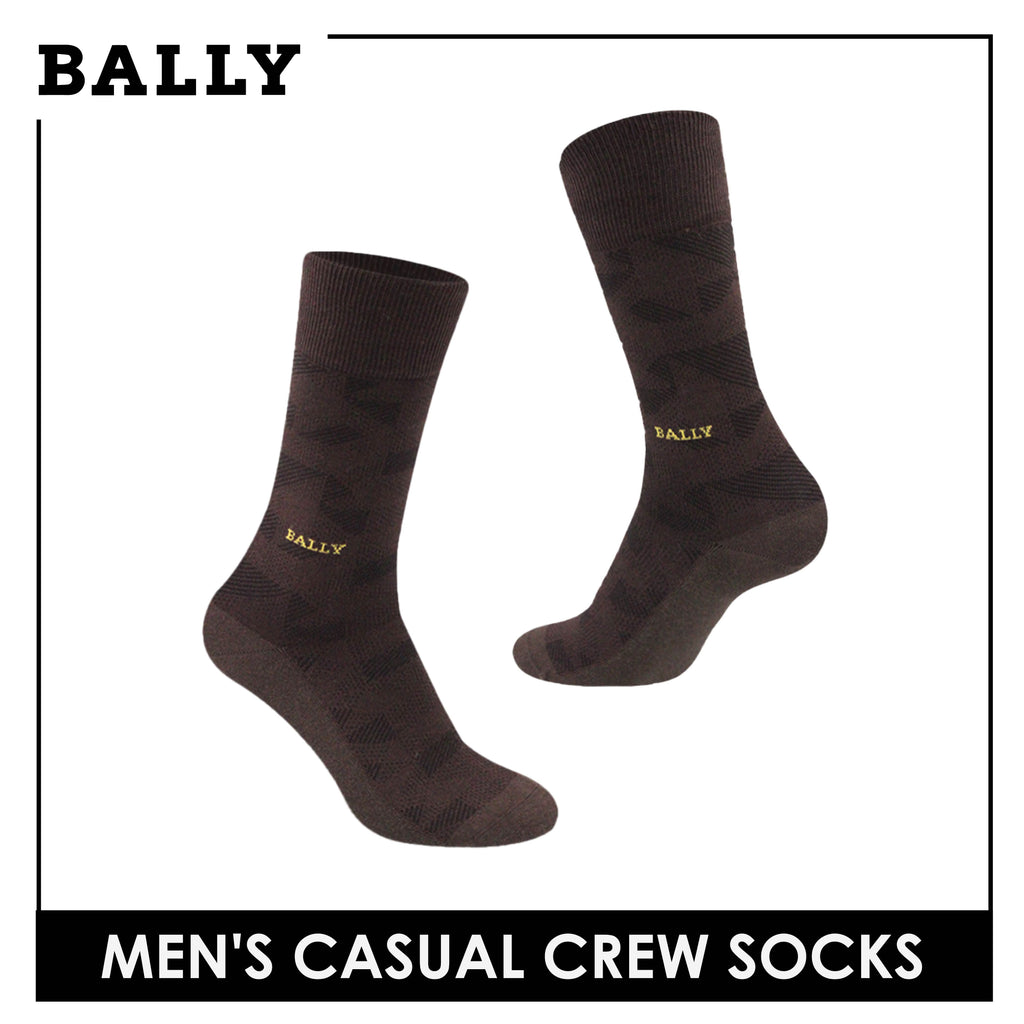 Bally Men's Premium Mercerized Light Performance Dress Crew Socks 1 pair YMM3101