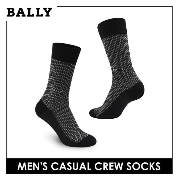 Bally Men's Premium Mercerized Lite Casual Dress Crew Socks 1 pair YMM3201