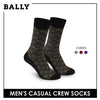 Bally Men's Premium Mercerized Lite Casual Dress Crew Socks 1 pair YMM3202