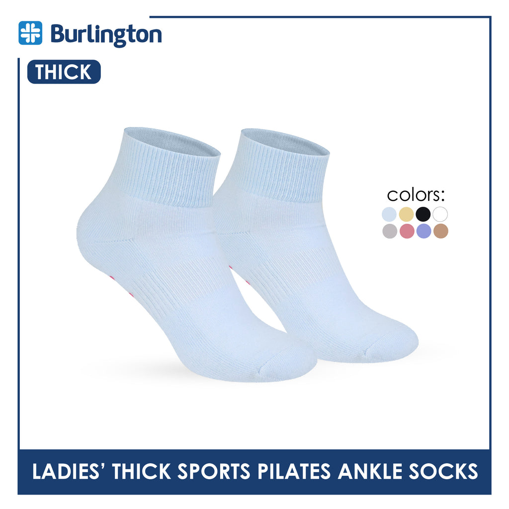 Burlington Ladies’ Pilates Thick Sports Ankle Socks 1 pair BLGS631