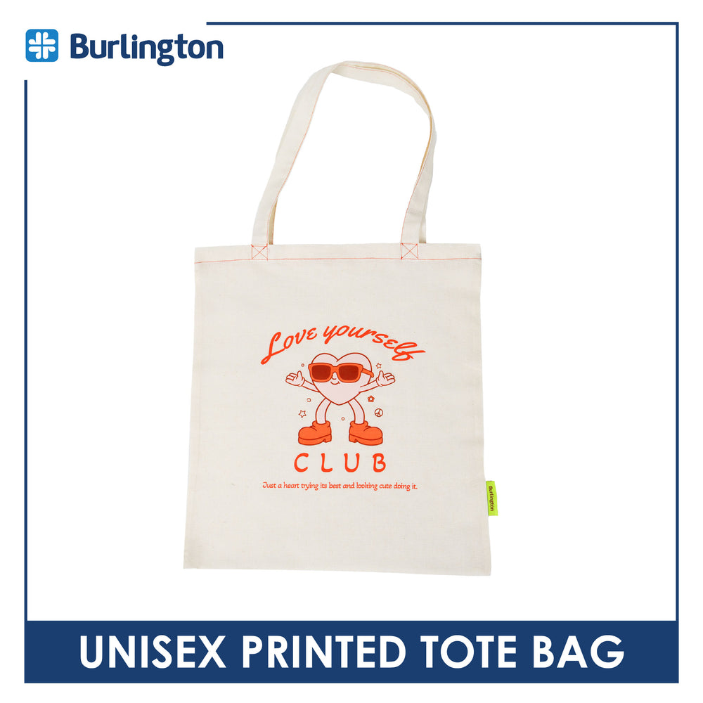 Burlington Unisex Printed Canvas Tote Bag BTONFREE (Free Gift, Do not buy)