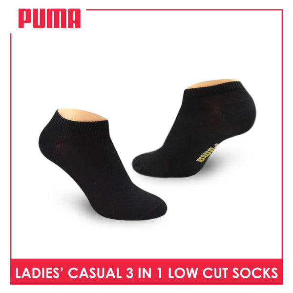 Puma Ladies' Cotton Casual Ankle Socks 3 pairs in a pack PLCKG13