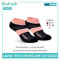 Biofresh Runfresh Ladies' Antimicrobial Cotton Thick Sports Low Cut Socks 1 pair RRLS611
