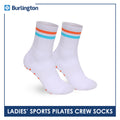 Burlington Ladies’ Pilates Sports Crew Socks 1 pair BLGS531