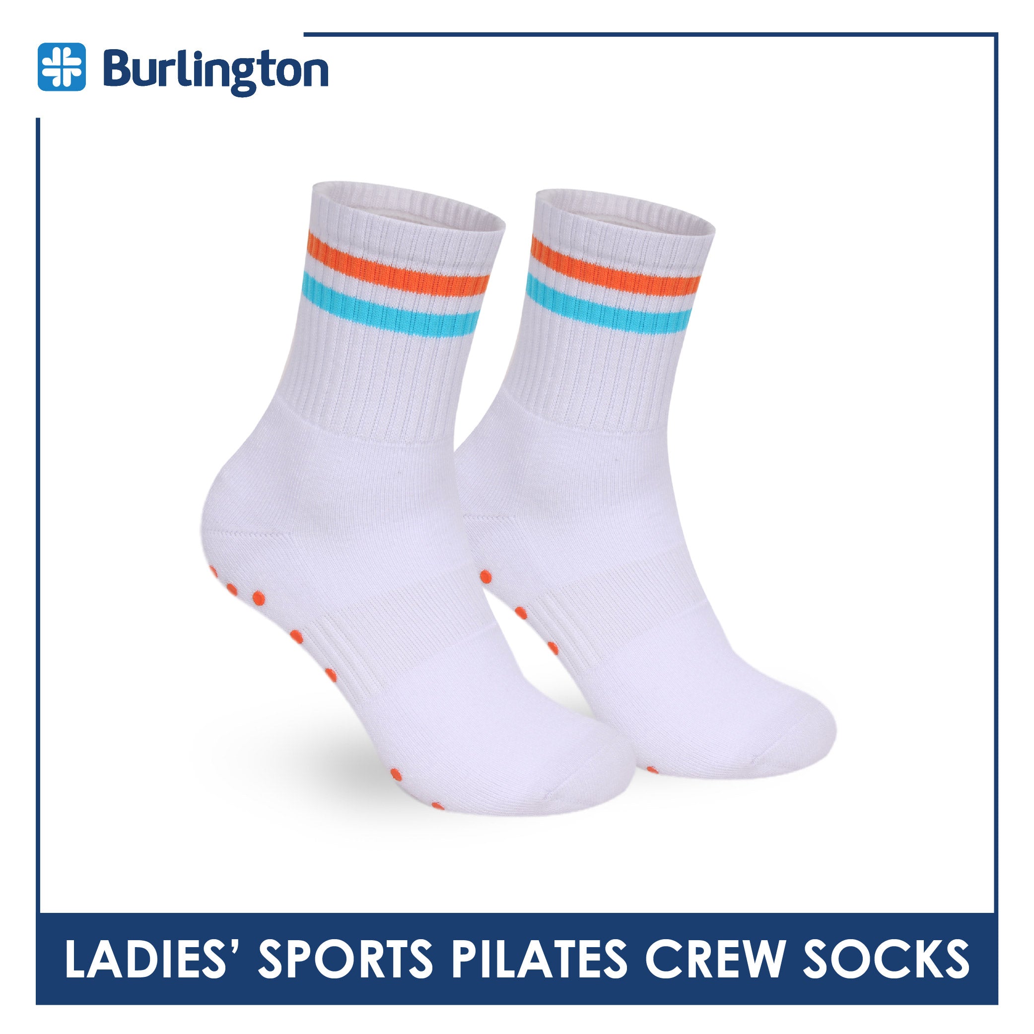 Burlington Ladies’ Pilates Sports Crew Socks 1 pair BLGS531