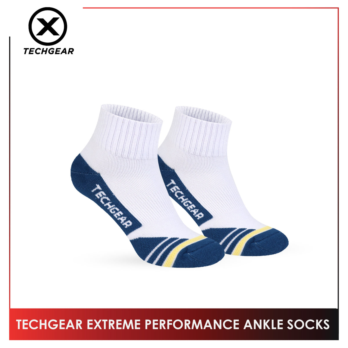 Burlington Men’s Sports Techgear Extreme Performance (Running) Ankle Socks 1 pair TGMX631