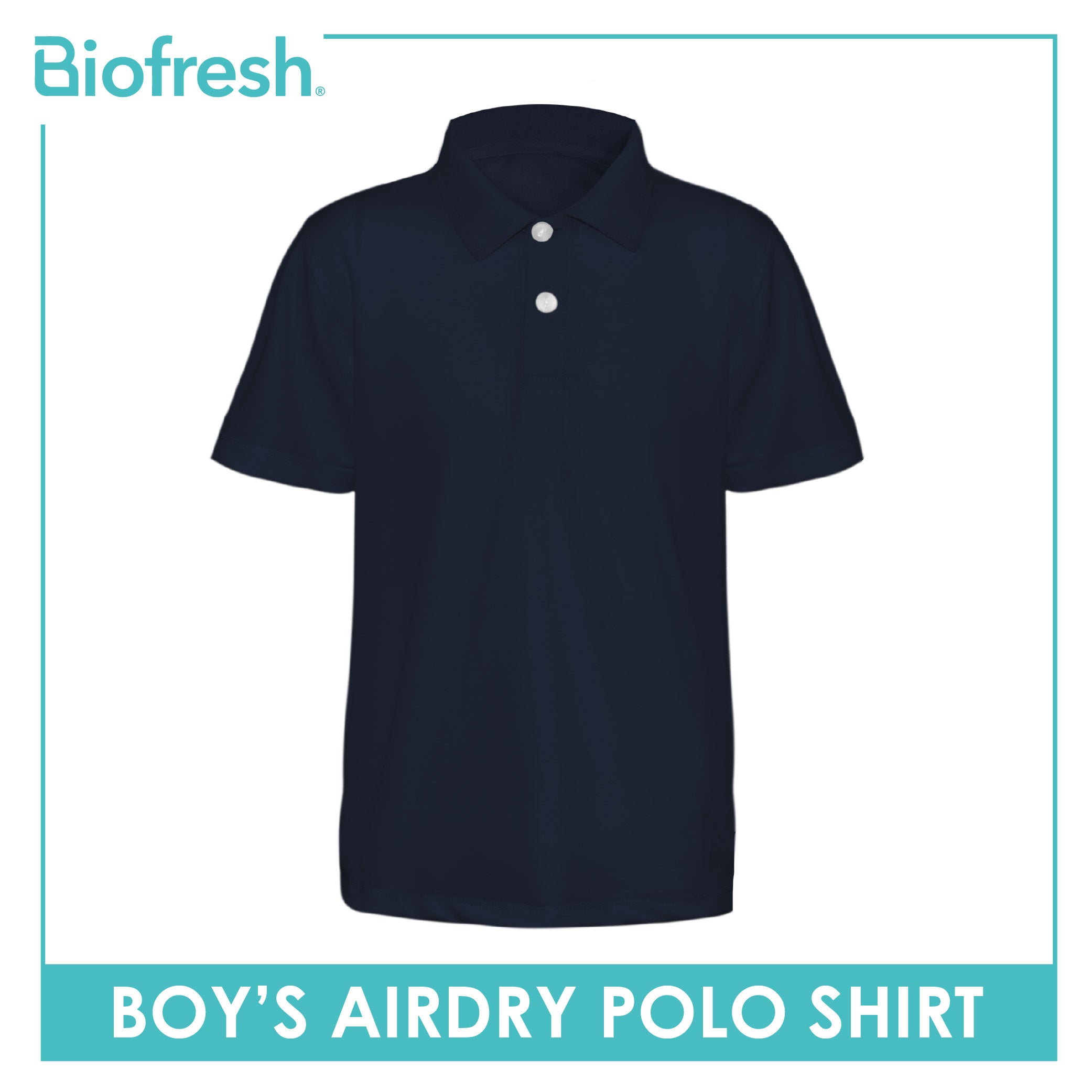 Biofresh Active Kids Boys AirDry Polo Shirt 1 piece MUBSP531