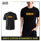 Dri Plus Men’s Anti-Odor Sweat Wicking Cotton Cracked Dri+ Logo Roundneck Shirt 1 piece DUMSRC611