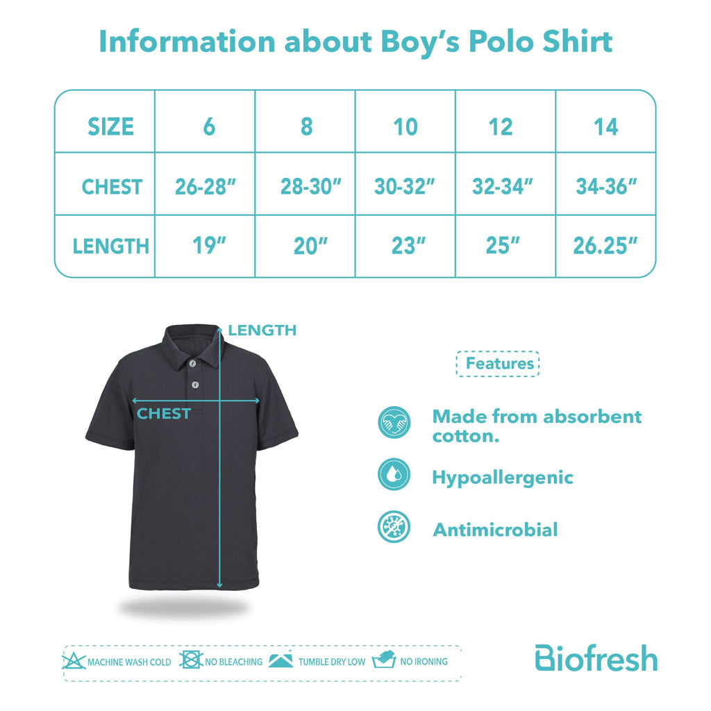 Biofresh Active Kids Boys AirDry Polo Shirt 1 piece MUBSP531