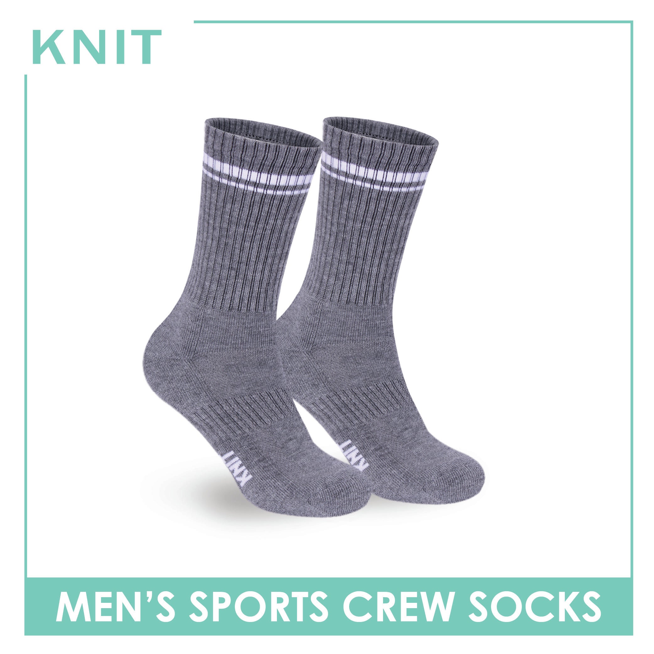 Knit Men's Cotton Thick Sports Crew Socks 1 pair KMSK2