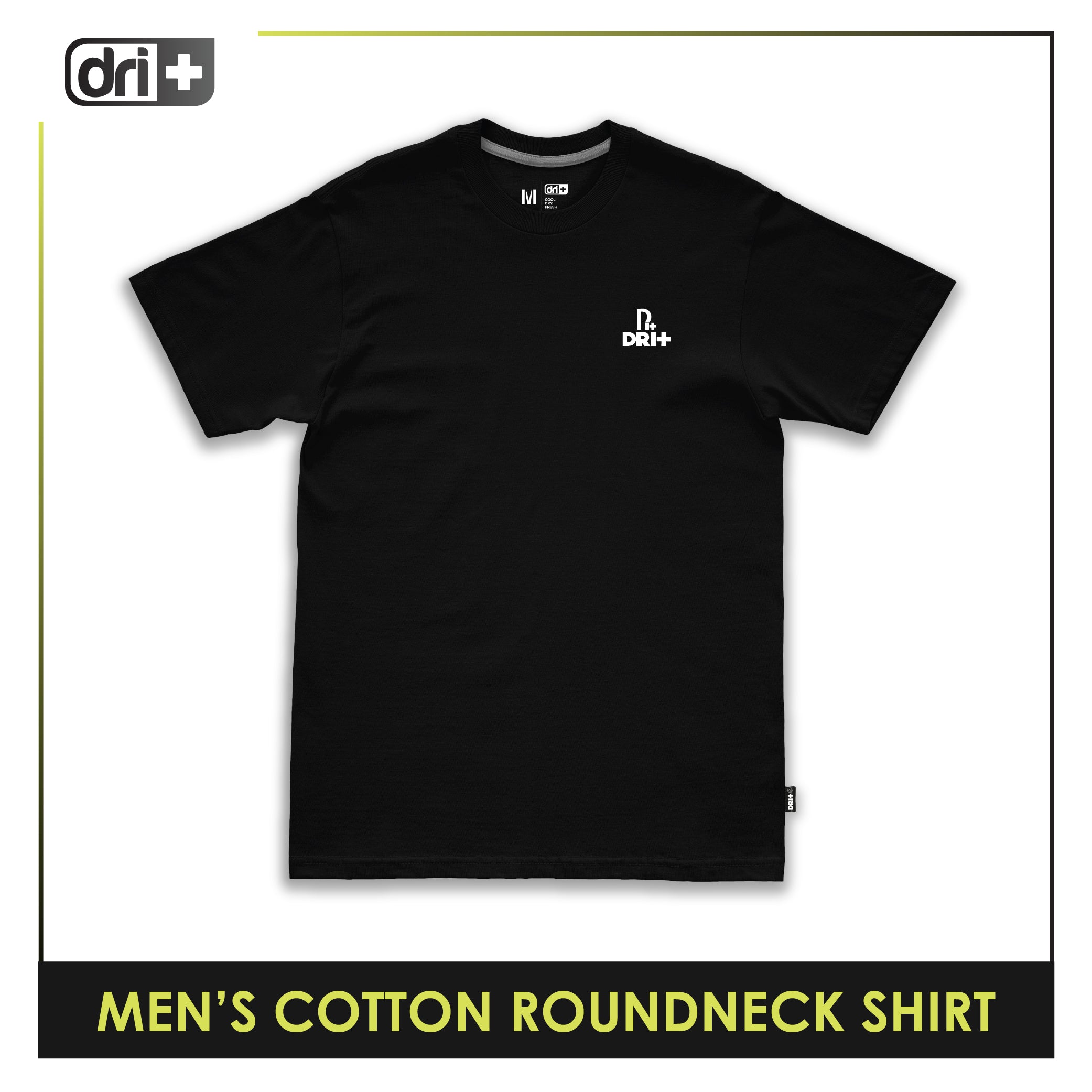 Dri Plus Beer Brothers Men’s Anti-Odor Sweat Wicking Cotton Roundneck Shirt 1 piece DUMSRC5310