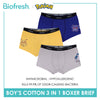 Biofresh | Pokemon Boys’ Antimicrobial Cotton Boxer Brief 3 pieces in a pack PKBBBG533