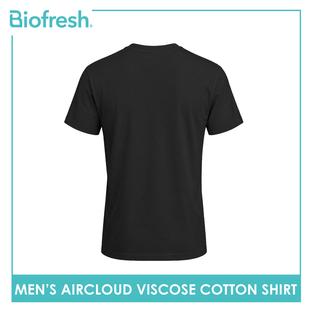 Biofresh Men's Antimicrobial Aircloud Viscose Cotton Roundneck Shirt 1 piece UMSPR531