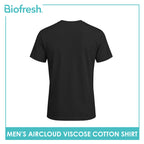 Biofresh Men's Antimicrobial Aircloud Viscose Cotton Roundneck Shirt 1 piece UMSPR531