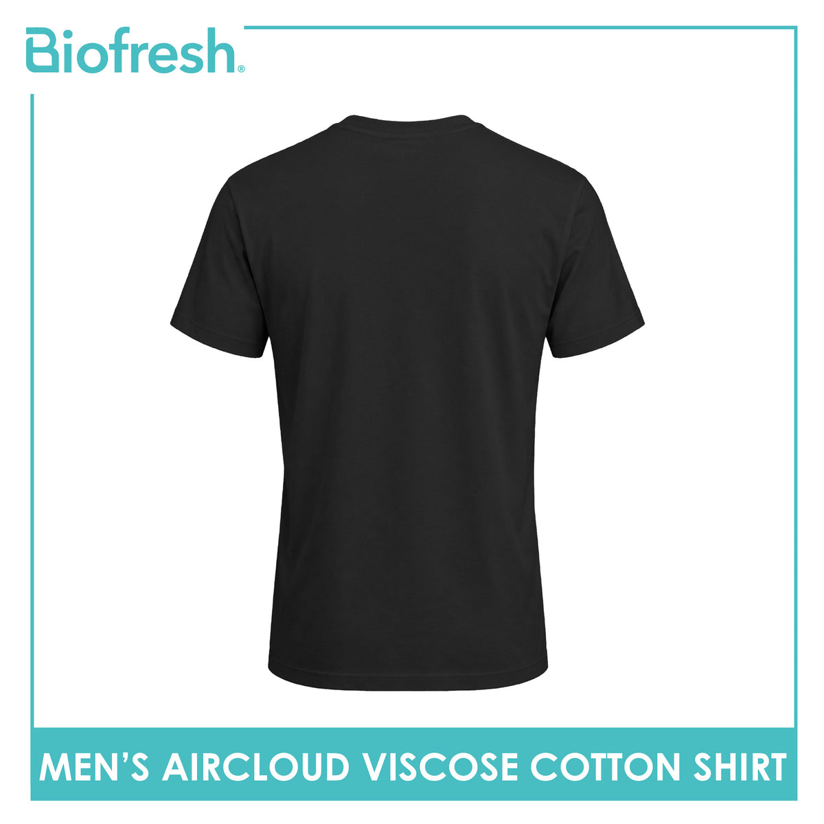 Biofresh Men's Antimicrobial Aircloud Viscose Cotton Roundneck Shirt 1 piece UMSPR531