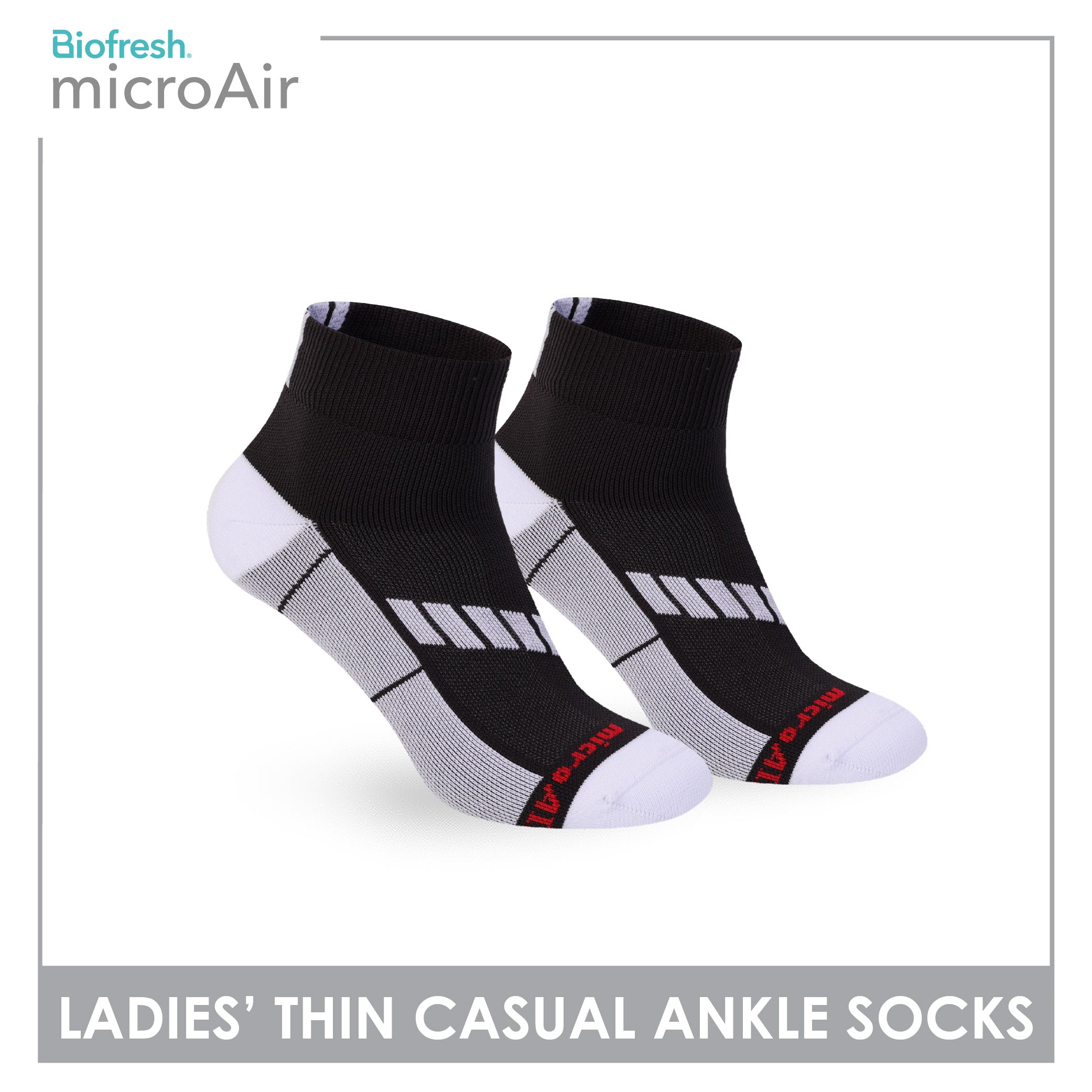 Biofresh Microair Ladies’ Thin Casual Ankle Compression Socks 1 pair MLCP611
