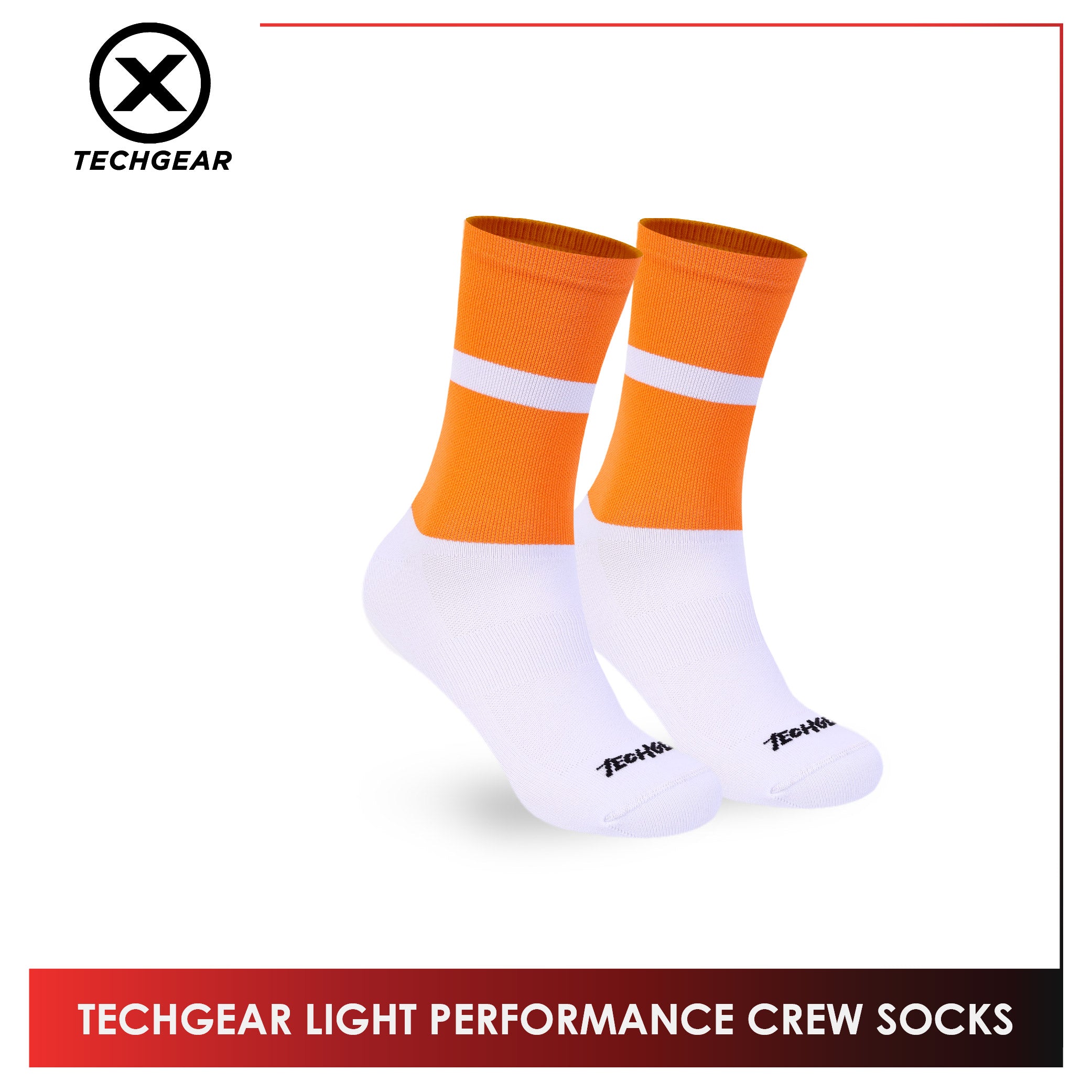 Burlington Men’s Techgear Light Performance Crew Socks 1 pair TGML611