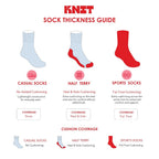 Knit Men's Cotton Thick Sports Crew Socks 2 pairs in 1 pack KMSKG5