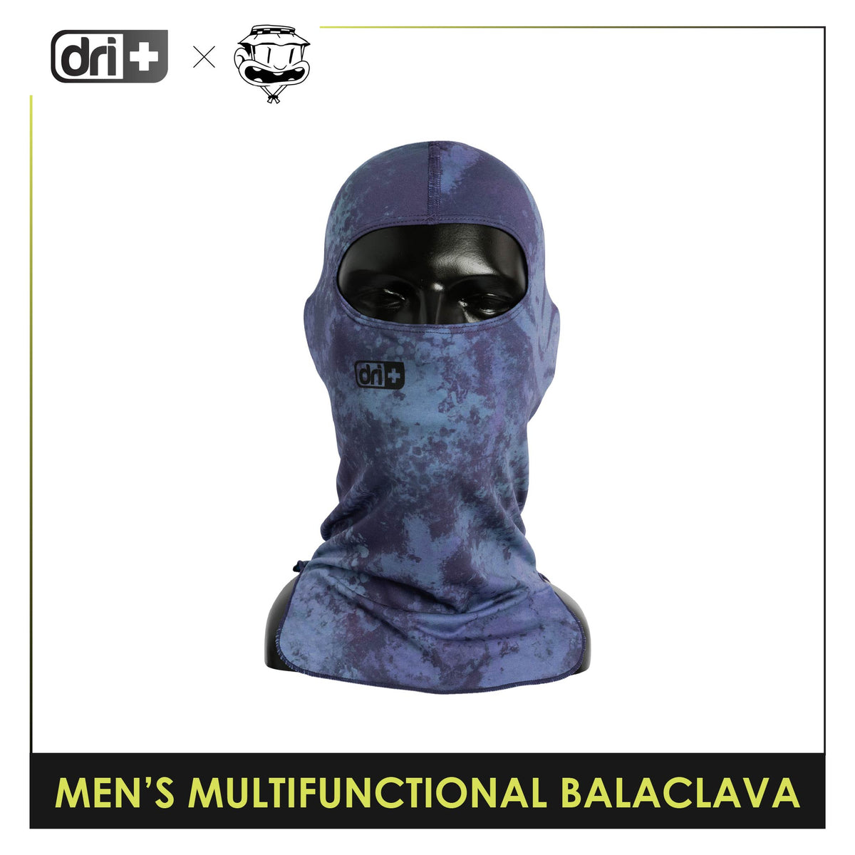 Dri Plus Men's Baltek Acid Wash Multifunctional Moisture Wicking Balaclava 1 piece DUMB622