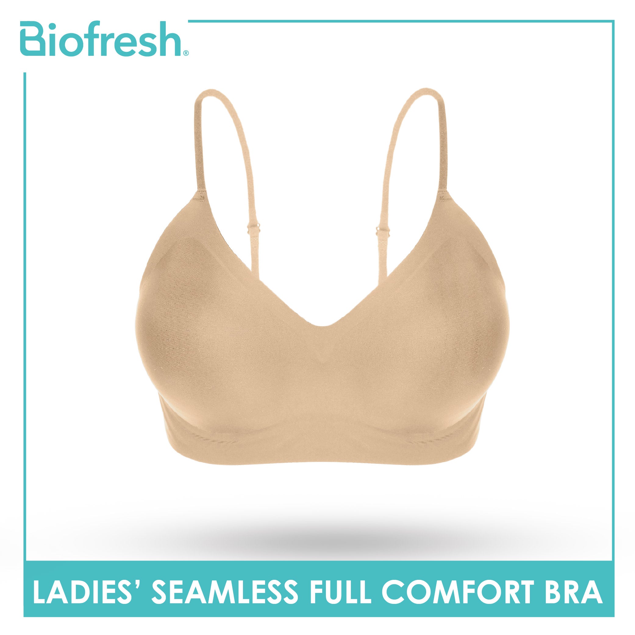 Biofresh Ladies’ Seamless Full Comfort Bra 1 piece ULBR623