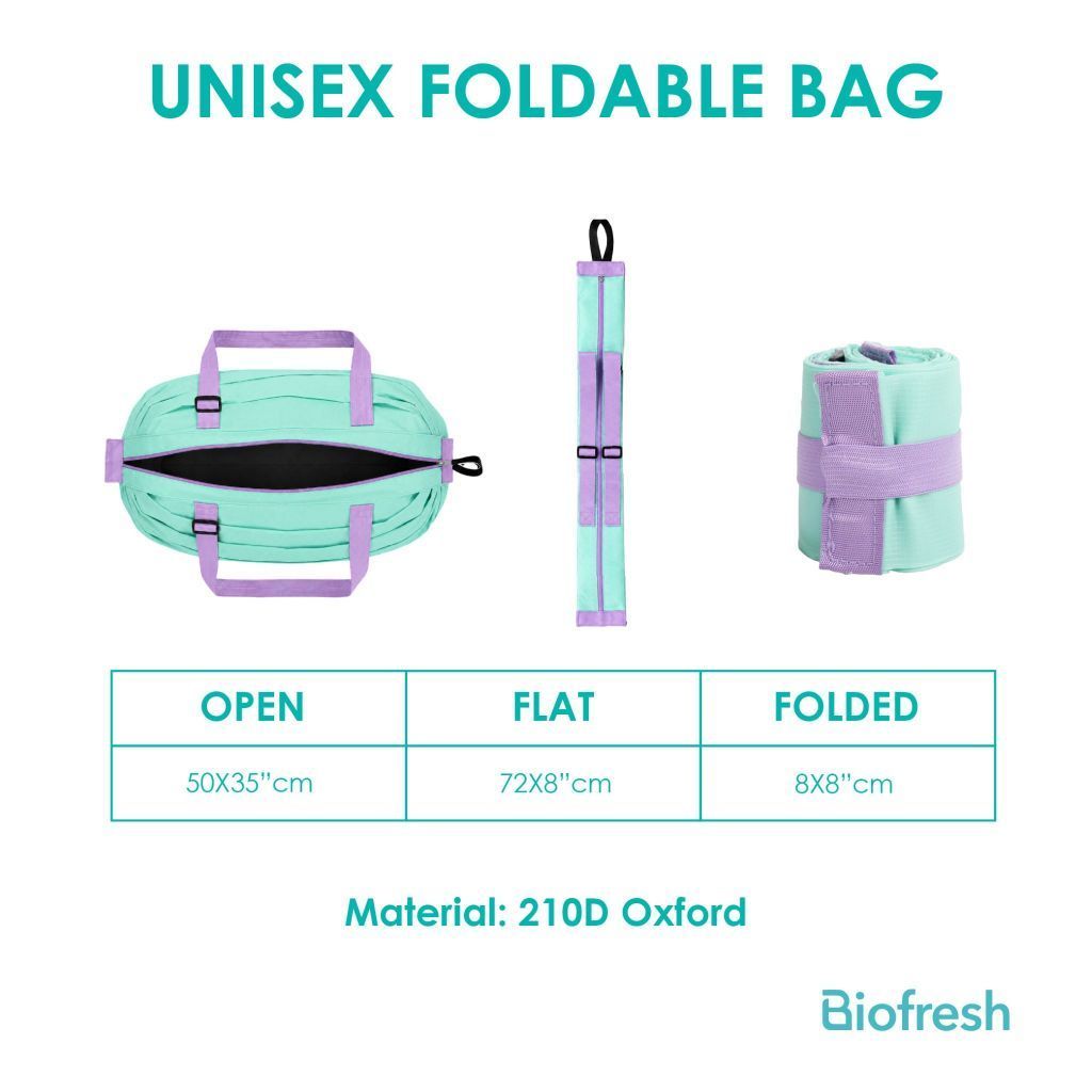 Biofresh Unisex Antimicrobial Foldable Bag 1 piece RFBAG