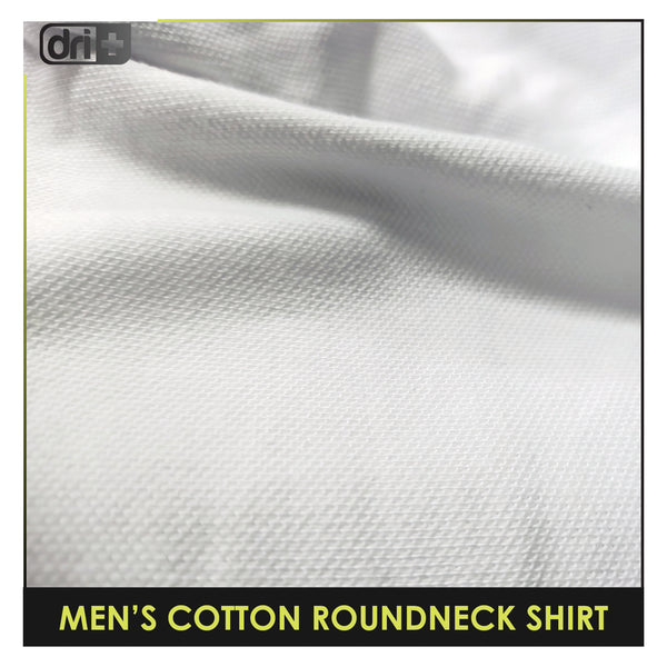 Dri Plus Men’s Anti-Odor Sweat Wicking Cotton Plain Roundneck Shirt 1 piece DUMSRC523