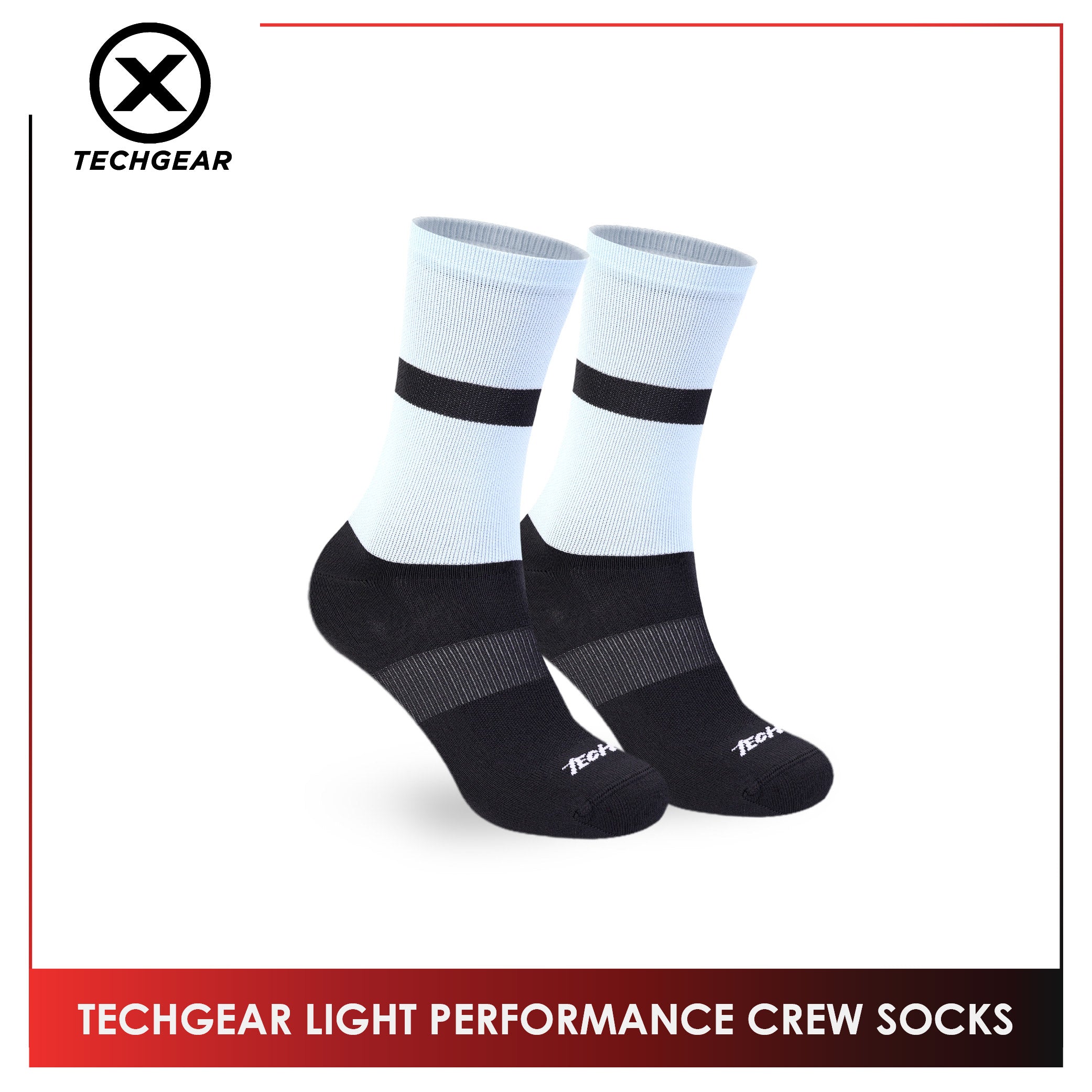 Burlington Men’s Techgear Light Performance Crew Socks 1 pair TGML611