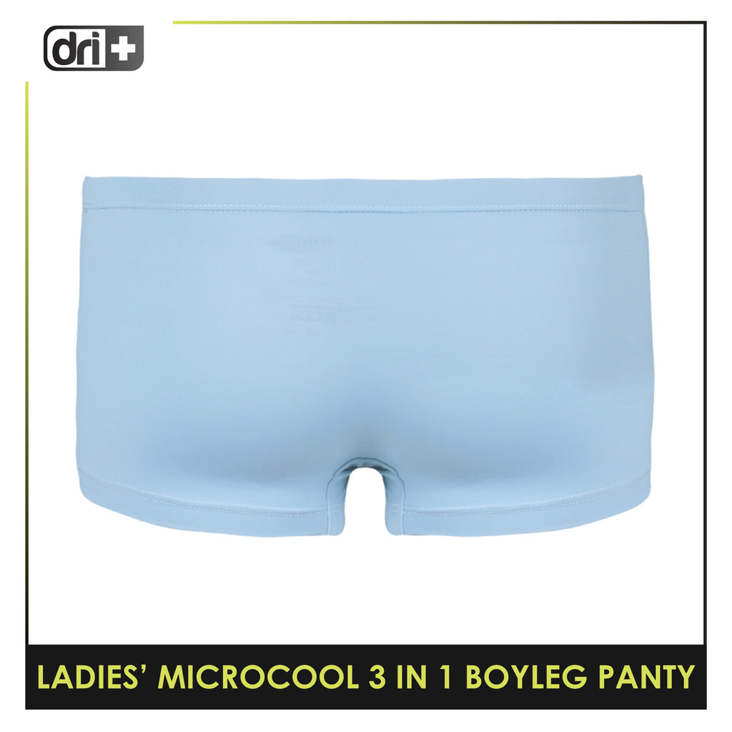 Dri plus Ladies’ Microcool Boyleg Panty 3 pieces in a pack DULPBG511