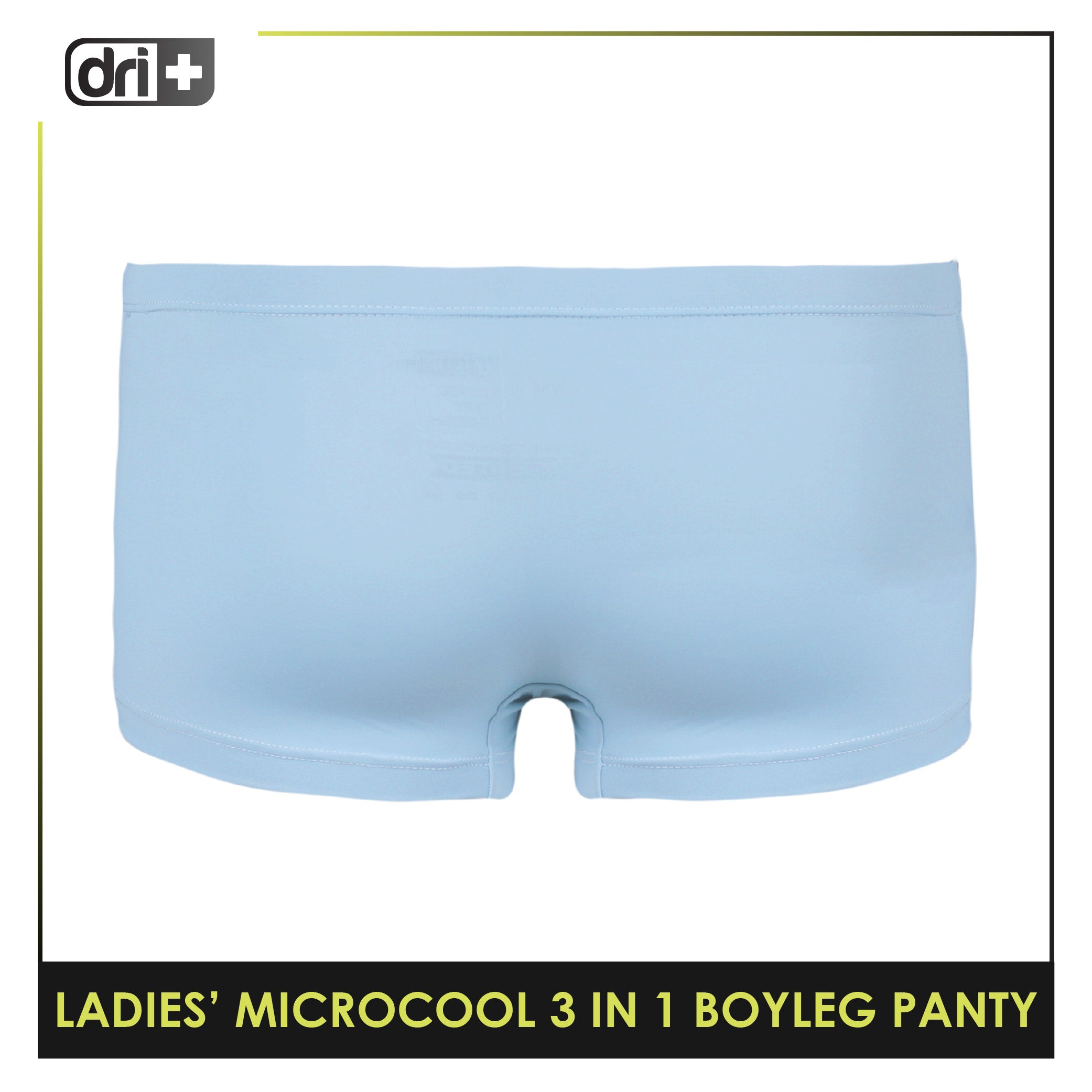 Dri plus Ladies’ Microcool Boyleg Panty 3 pieces in a pack DULPBG511