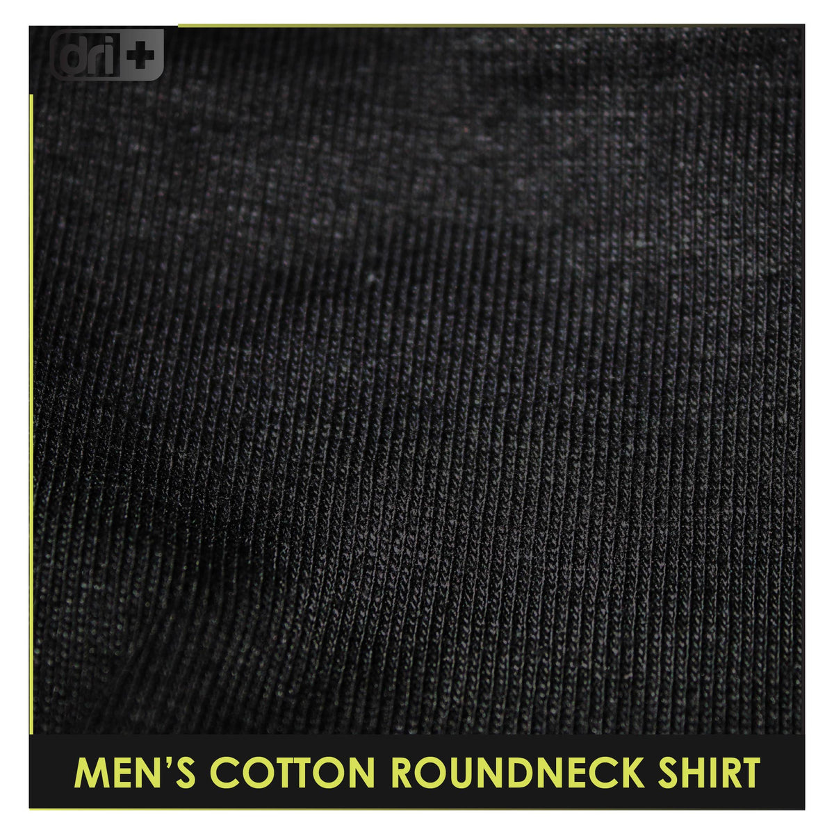 Dri Plus Men’s Mystical Six Anti-Odor Sweat Wicking Cotton Roundneck Shirt 1 piece DUMSRC631
