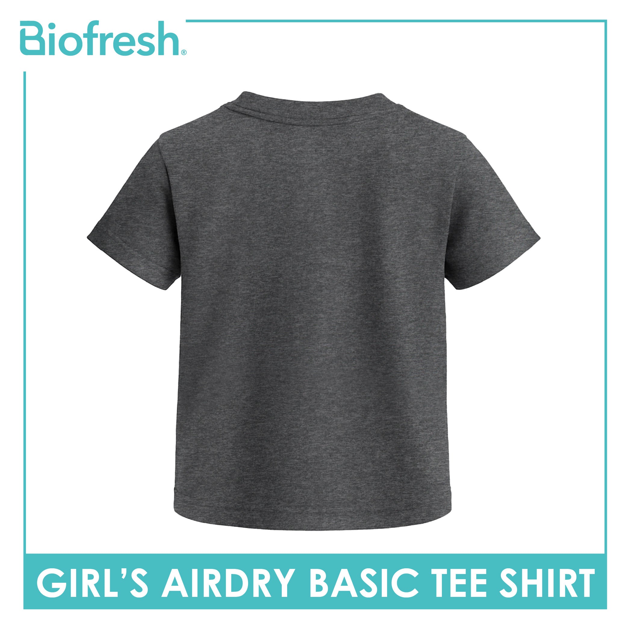 Biofresh Active Kids Girls AirDry Basic Tee Shirt 1 piece MUGSR531