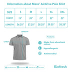 Biofresh Microair AirDrive Men’s Antimicrobial Cotton Polo Shirt 1 piece MUMSP531