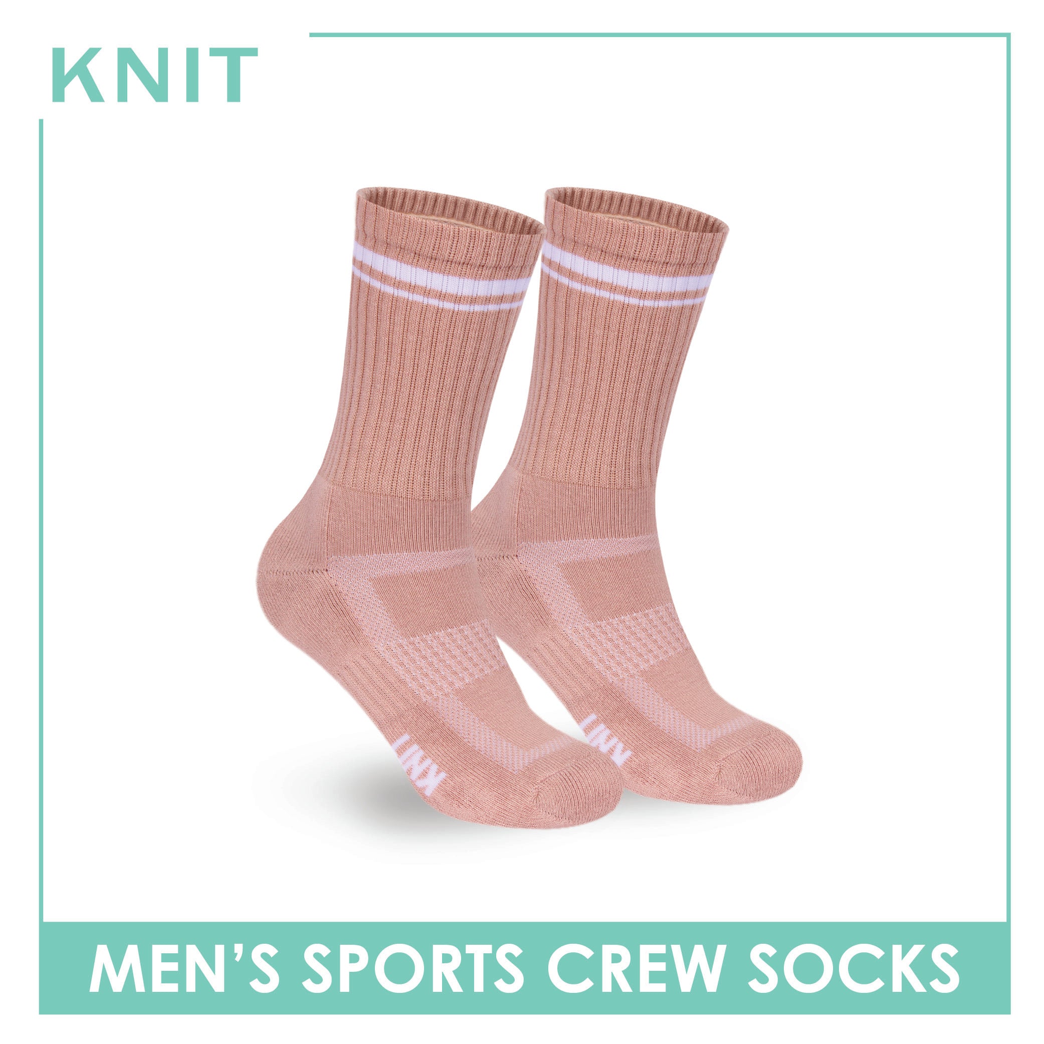 Knit Men's Cotton Thick Sports Crew Socks 1 pair KMSK2