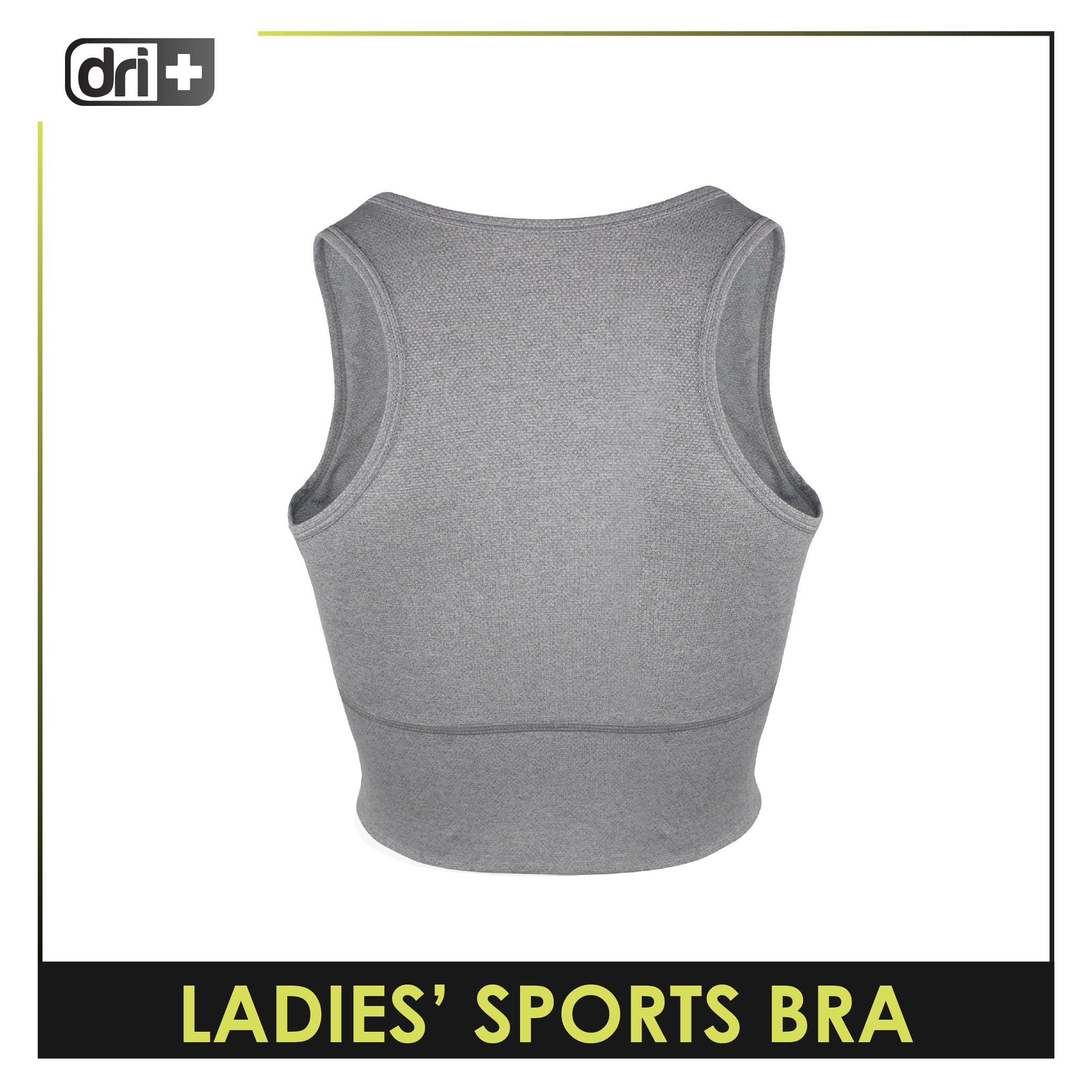 Dri plus Ladies’ Sports Bra 1 piece DULBR521