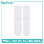 Biofresh Men's Antimicrobial Cotton Thick Sports Crew Socks 1 pair RMS631