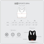 Dri plus Ladies’ Sports Bra 1 piece DULBR4201