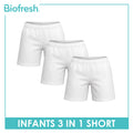 Biofresh Infants Antimicrobial Shorts 3 pieces in a pack UISHG611