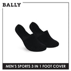 Bally Men's Premium Cotton Thick Sports Footcover 3 pairs in 1 pack YMSFKG1