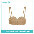 Biofresh Ladies’ Seamless Strapless Bra 1 piece ULBR533