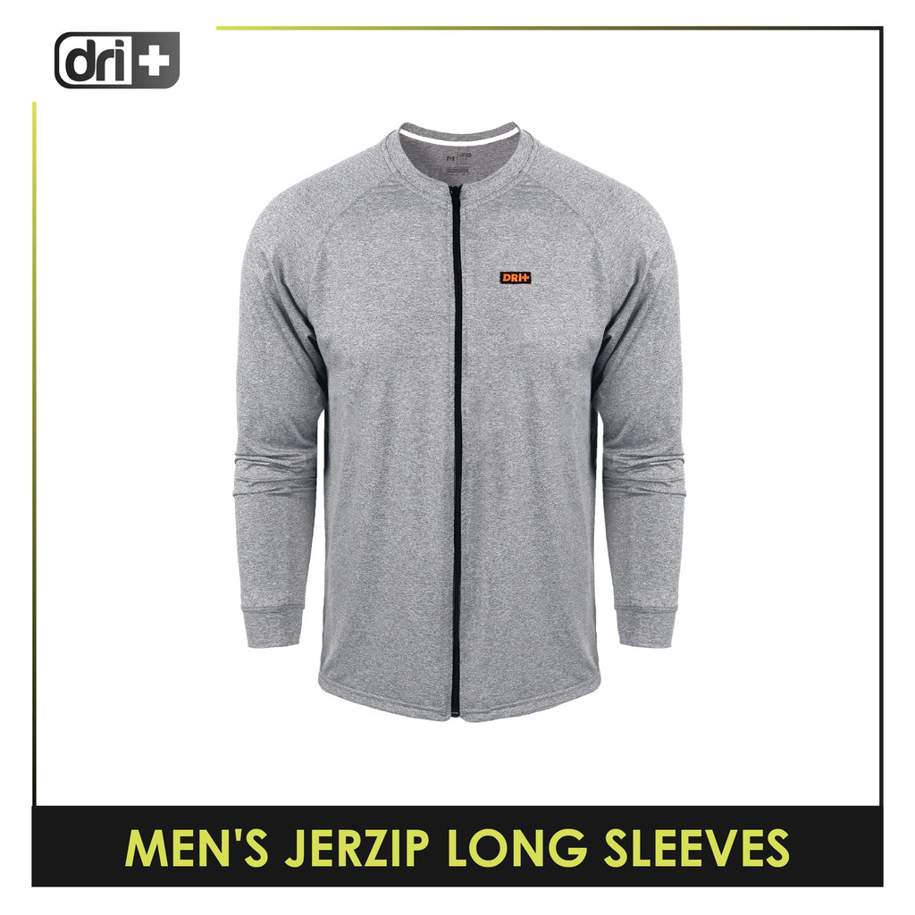 Dri Plus Men's Quick Dri Jerzip Long Sleeve 1 piece DUMSRLZ612