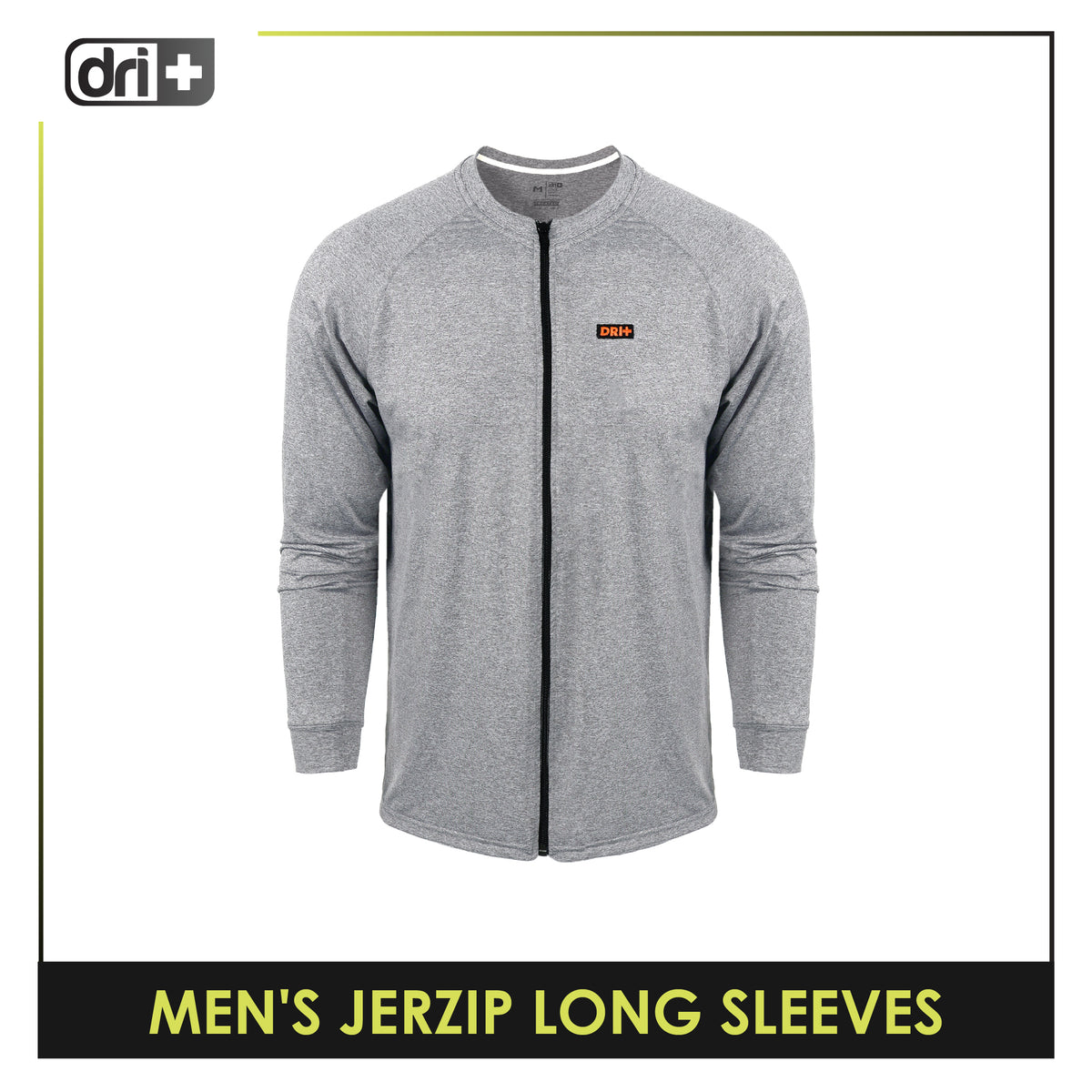 Dri Plus Men's Quick Dri Jerzip Long Sleeve 1 piece DUMSRLZ612