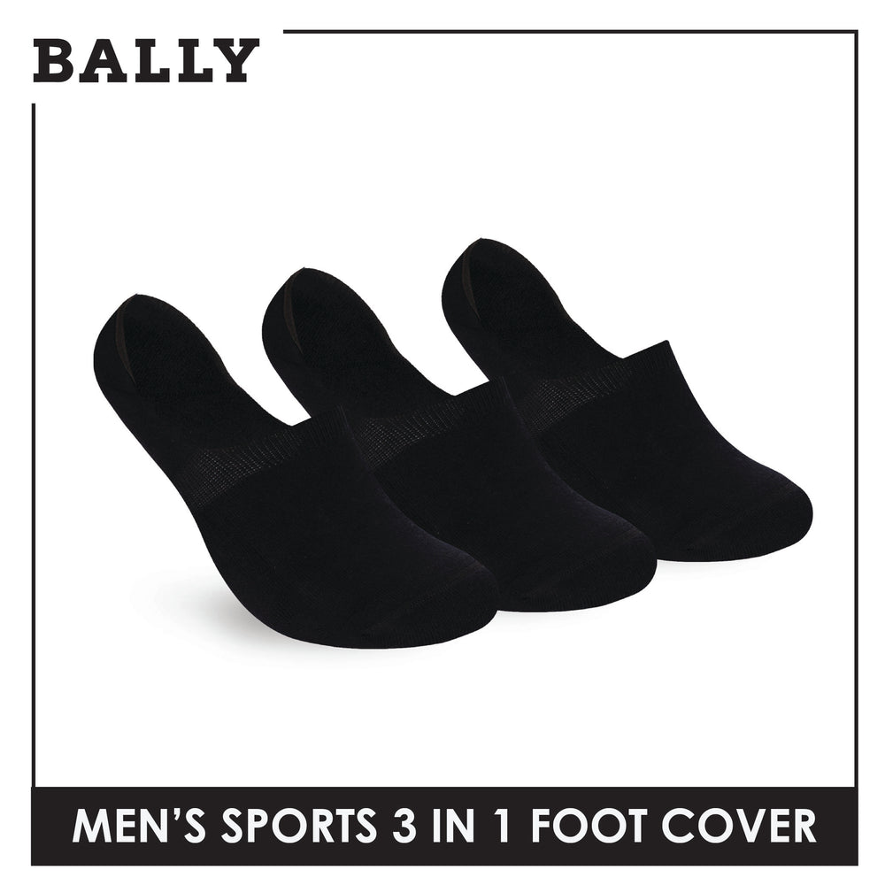 Bally Men's Premium Cotton Thick Sports Footcover 3 pairs in 1 pack YMSFKG1